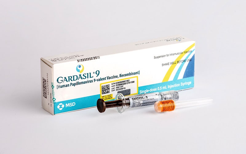 واکسن Gardasil 9 ظرفیتی همرا با لیبل